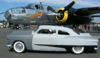 1951 Ford with Studebaker Hawk fins, 5 in. chop