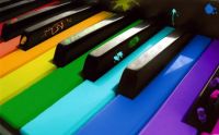 Painted Piano Keys