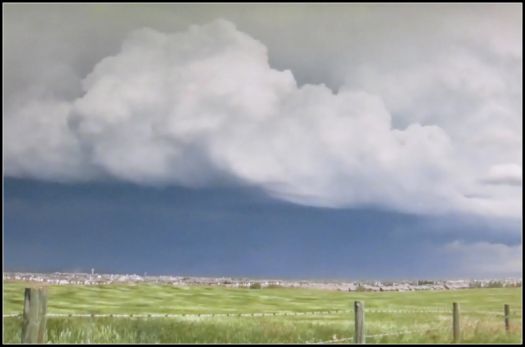 Nasty sky with approaching tornado, Calgary, Alberta
