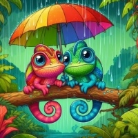 Rainy Day for Chameleons