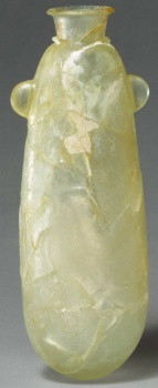 Glass alabastron (perfume bottle), ca. 625–600 B.C., probably Phoenician