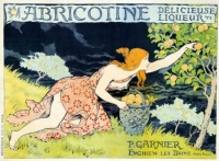 Eugène Grasset: "Abricotine,Délicieuse Liqueur" 1905