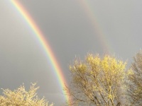 We had an incredible double rainbow in Pennsylvania.