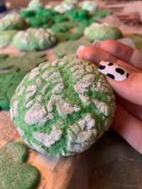 made some green cookies for st. Patrick’s Day