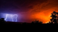 4 ~ Lightning storm in South Africa.