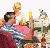 Detail from 1956 beer ad