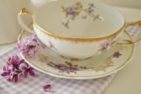 Tea Cup With Lilacs