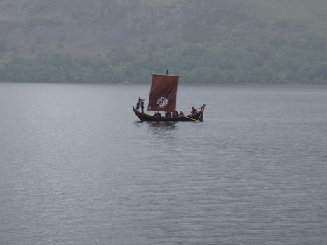 Vikings on Derwentwater, Lake District, UK