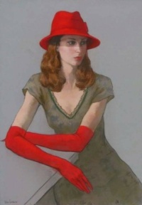 Russian Art - (Facebook)   -   'Lady wearing Red'