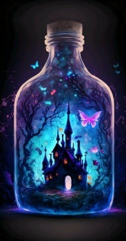 haunted house in a bottle