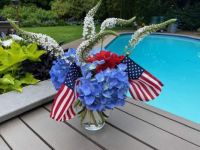 Barney's July 4 Floral Arrangement