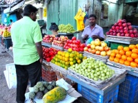 Fruit stall at Madurai, India