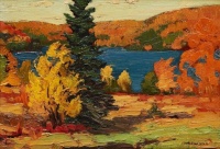 Autumn Glow, Mountain Lake, Haliburton by Herbert Sydney Palmer (1881-1970)