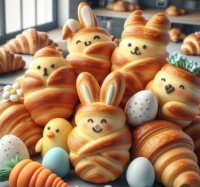 Wobblybear's Fun Stuff (wbfs) - Easter Monday (bread) bunnies