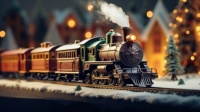 Christmas Village Train Highballin'