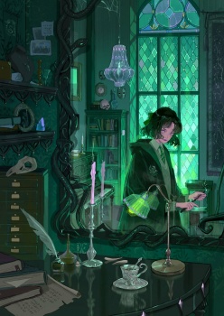 Solve Hogwarts Slytherin Student In Commen Room jigsaw puzzle online ...