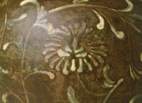 Detail of Goreyo Dynasty Vase with Chrysanthemum Decoration, Korea