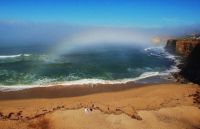 Fogbow over San Diego beach