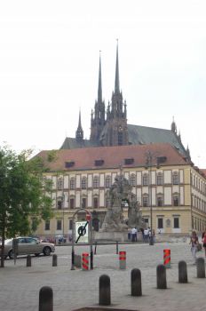 Church of St.Peter and Vegetable Market in  Brno