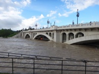 Centre St Bridge Calgary floods. 2013 6 20.