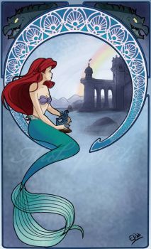 Mucha mermaid