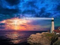 Lighthouse shining Light on the Storm...
