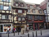 Street at the old part of town in Colmar, France