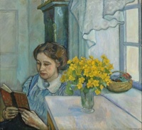 Oluf Wold-Torne (Norwegian, 1867–1919), Lydia Reading