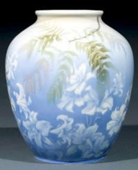 Vase, Royal Copenhagen Porcelain Manufactory, Gerhard Heilmann, decorator, 1891