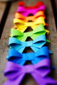 rainbow bows