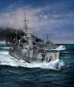 Solve HMS Sheffield & Edinburgh jigsaw puzzle online with 270 pieces