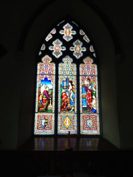 Calke Abbey church window