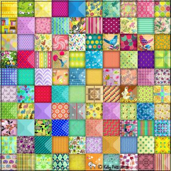 100 Different Square Tiles
