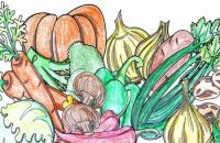 Coloring Vegetables For Thanksgiving