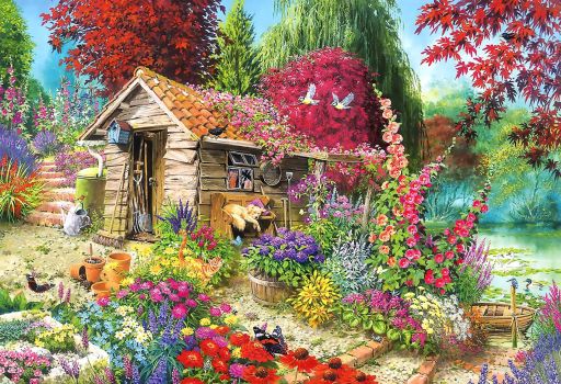 Solve The Garden Shed Variant jigsaw puzzle online with 140 pieces