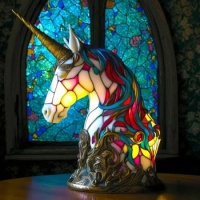 Stained glass lamp