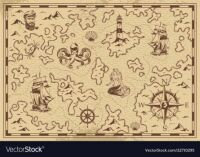 Pirate treasure map