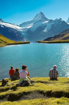 Grindelwald First Lake- Picnic- Grindelwald First- Swiss Alps, Switzerland