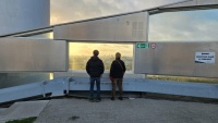 Looking at the wold, on the other side.