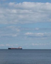 Cargo ship on Lake Ontario