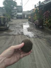 volcanic ash ball