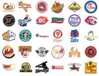 MLB fast food logos