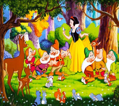 Solve Snow White jigsaw puzzle online with 399 pieces