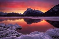 Rock Mountain Sunset Canada
