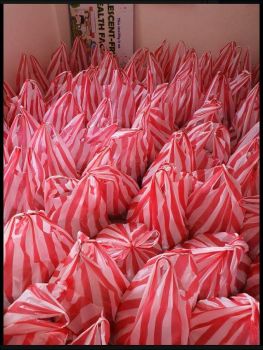 Bags of Food to deliver to the needy