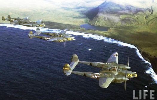 P-38s Aleutians Alaska 1944
