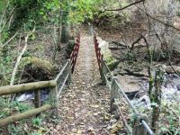 Footbridge over River Clydach at Maesygwartha
