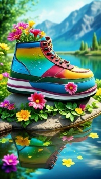 Boots très coloré
