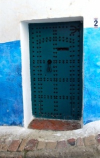 Old door in Rabat, Morocco