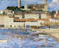 Alexandre Altmann (Russian, 1885–1950), Small Town on the Côte d'Azur